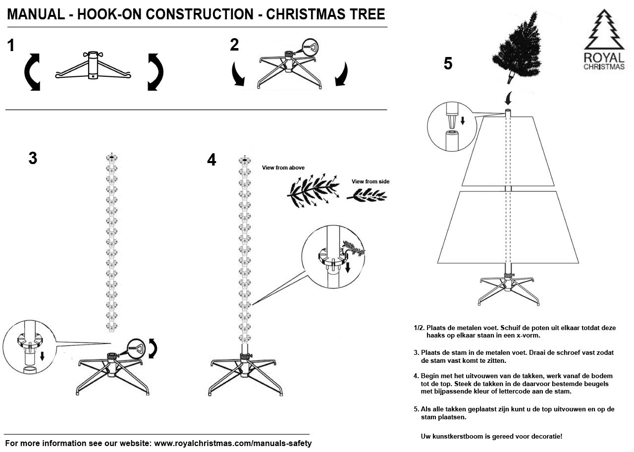 Assembly Instructions (PDF) Artificial Christmas Tree Assembly